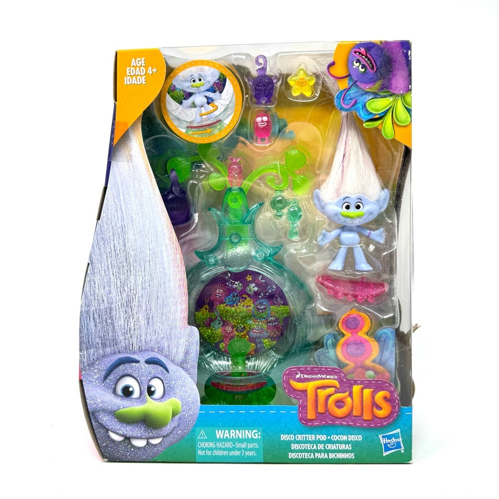Hasbro DreamWorks Trolls Disco Critter Pod Playset Model E0145 NEW